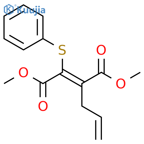 2-Butenedioic acid, 2-(phenylthio)-3-(2-propenyl)-, dimethyl ester, (Z)- structure