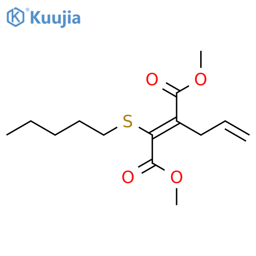 2-Butenedioic acid, 2-(pentylthio)-3-(2-propenyl)-, dimethyl ester, (Z)- structure