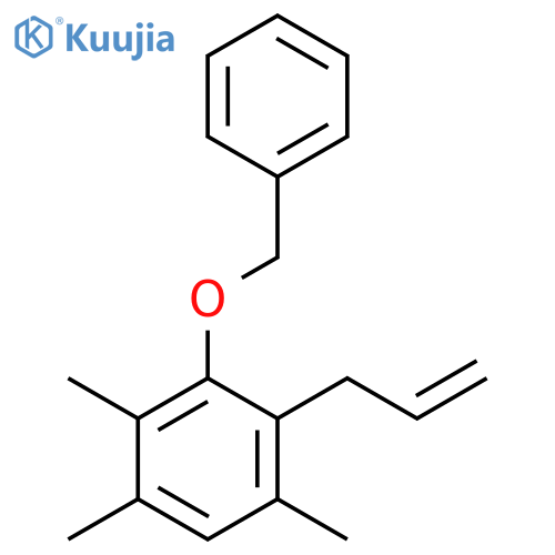 Benzene, 1,2,5-trimethyl-3-(phenylmethoxy)-4-(2-propenyl)- structure