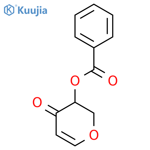 4H-Pyran-4-one, 3-(benzoyloxy)-2,3-dihydro- structure