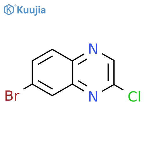 7-Bromo-2-chloroquinoxaline structure