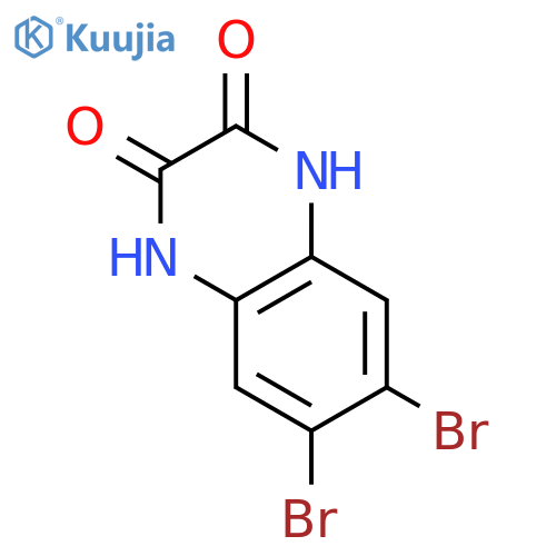 2,3-QUINOXALINEDIONE, 6,7-DIBROMO-1,4-DIHYDRO- structure