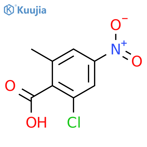 Benzoic acid, 2-chloro-6-methyl-4-nitro- structure