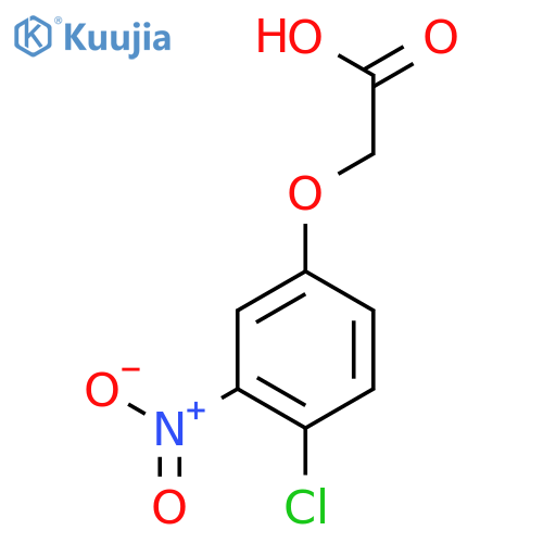 2-(4-chloro-3-nitrophenoxy)acetic acid structure