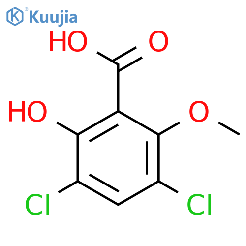 BENZOIC ACID, 3,5-DICHLORO-2-HYDROXY-6-METHOXY- structure