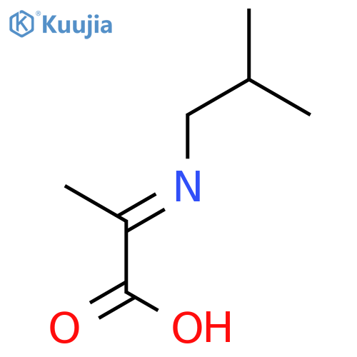 Propanoic acid,2-[(2-methylpropyl)imino]- structure