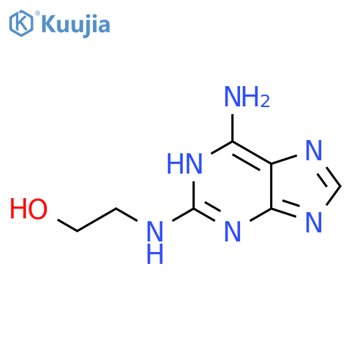 2-(6-AMINO-9H-PURIN-2-YL)AMINOETHAN-1-OL structure