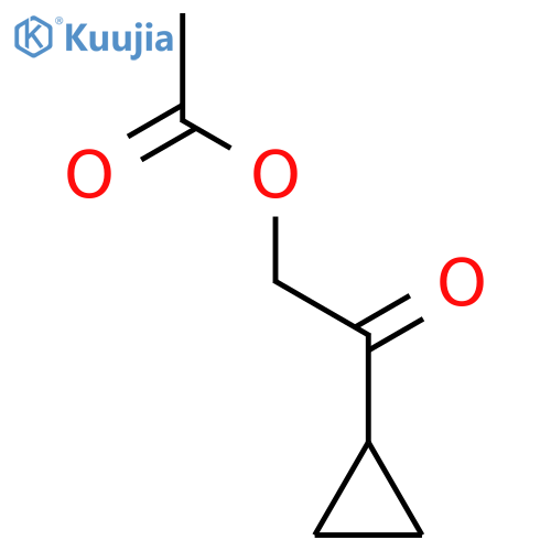 Ethanone, 2-(acetyloxy)-1-cyclopropyl- structure