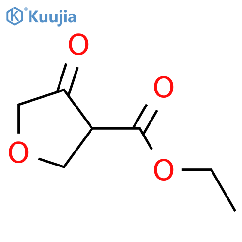 Ethyl 4-oxotetrahydrofuran-3-carboxylate structure