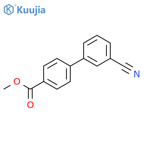 Methyl 4-(3-cyanophenyl)benzoate structure