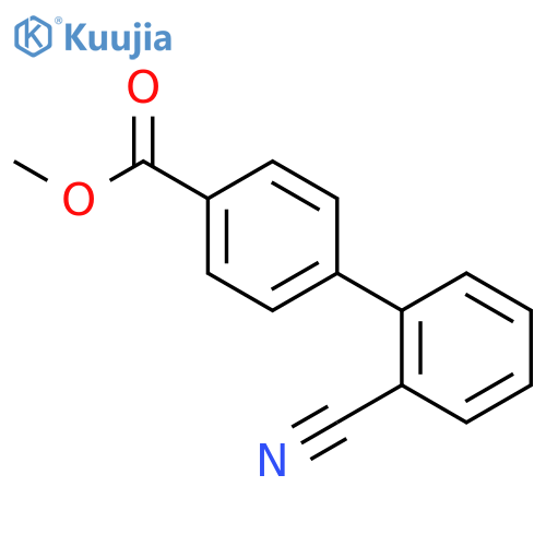 Methyl 4-(2-cyanophenyl)benzoate structure