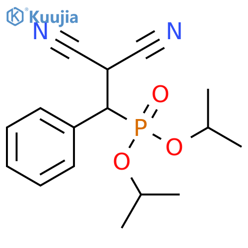 Phosphonic acid, (2,2-dicyano-1-phenylethyl)-, bis(1-methylethyl) ester structure