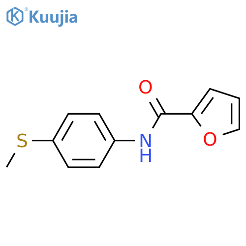 N-4-(methylsulfanyl)phenylfuran-2-carboxamide structure
