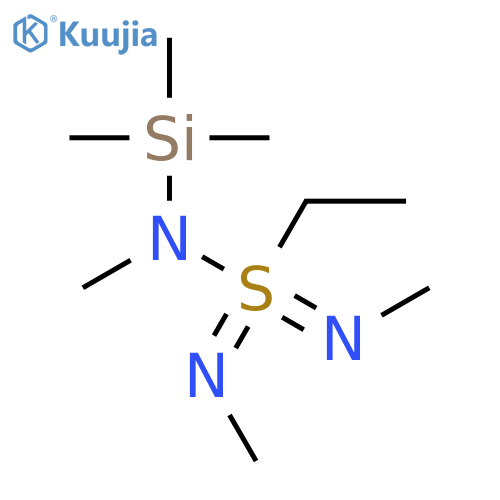 Ethanesulfonodiimidamide, N,N',N''-trimethyl-N-(trimethylsilyl)- structure