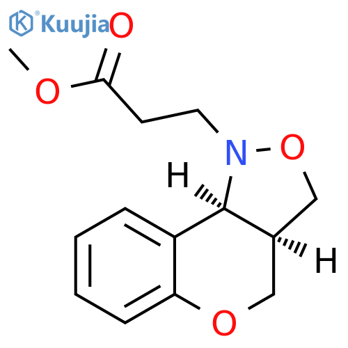 3H-[1]Benzopyrano[4,3-c]isoxazole-1(4H)-propanoic acid,3a,9b-dihydro-, methyl ester, cis- structure
