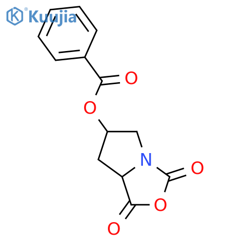 1H,3H-Pyrrolo[1,2-c]oxazole-1,3-dione, 6-(benzoyloxy)tetrahydro- structure