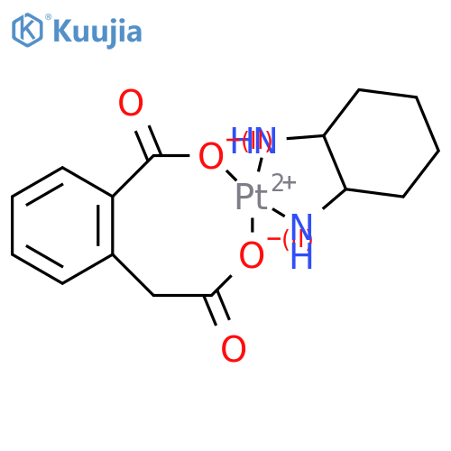 Platinum, [2-carboxybenzeneacetato(2-)-Oα,O2](1,2-cyclohexanediamine-N,N')-, (SP-4-3)- (9CI) structure