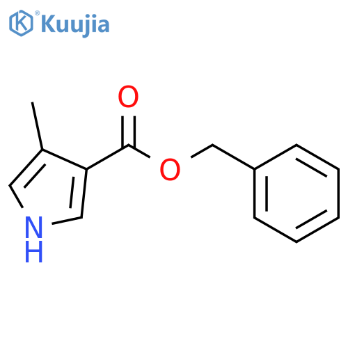 1H-Pyrrole-3-carboxylic acid, 4-methyl-, phenylmethyl ester structure