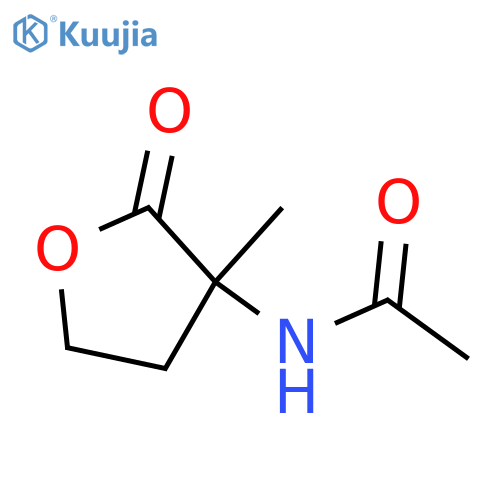 dl-3-Acetamido-perhydro-3-methyl-2-oxofuran structure