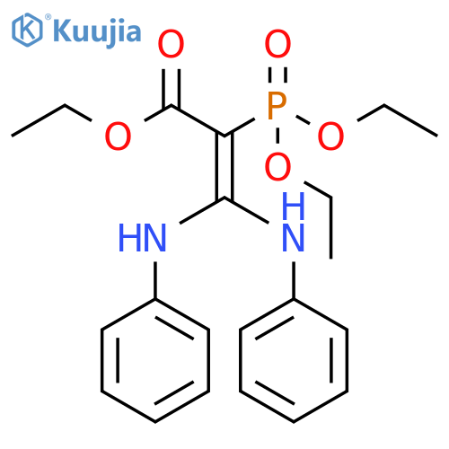 2-Propenoic acid, 2-(diethoxyphosphinyl)-3,3-bis(phenylamino)-, ethyl ester structure