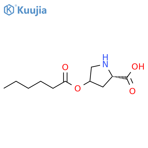 L-Proline, 4-[(1-oxohexyl)oxy]- structure