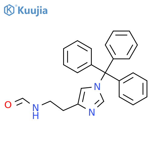 Formamide, N-[2-[1-(triphenylmethyl)-1H-imidazol-4-yl]ethyl]- structure
