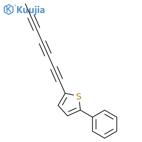 Thiophene, 2-(1,3,5-heptatriynyl)-5-phenyl- structure