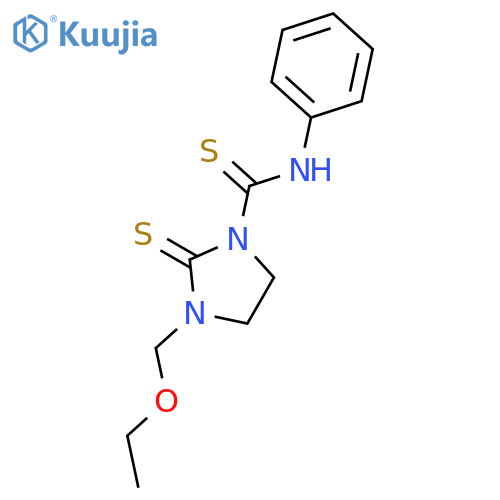 1-Imidazolidinecarbothioamide, 3-(ethoxymethyl)-N-phenyl-2-thioxo- structure