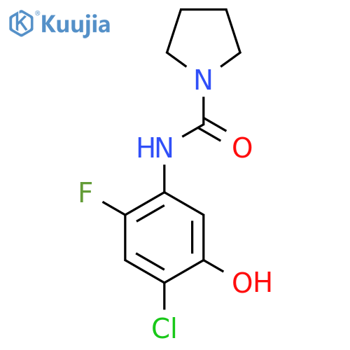 1-Pyrrolidinecarboxamide, N-(4-chloro-2-fluoro-5-hydroxyphenyl)- structure