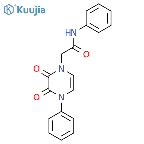 2-(2,3-dioxo-4-phenyl-1,2,3,4-tetrahydropyrazin-1-yl)-N-phenylacetamide structure