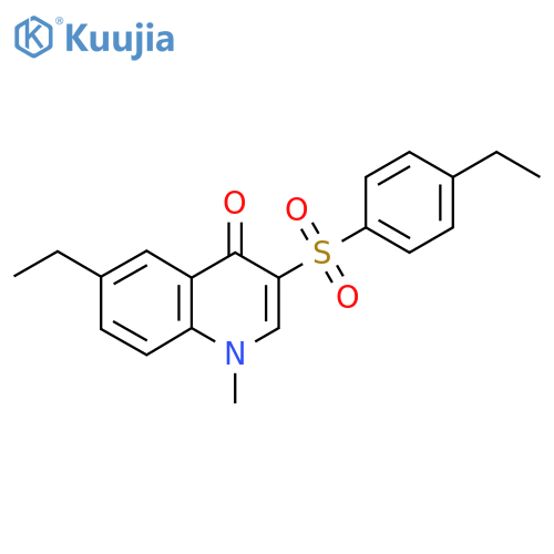 6-Ethyl-3-(4-ethylbenzenesulfonyl)-1-methyl-1,4-dihydroquinolin-4-one structure