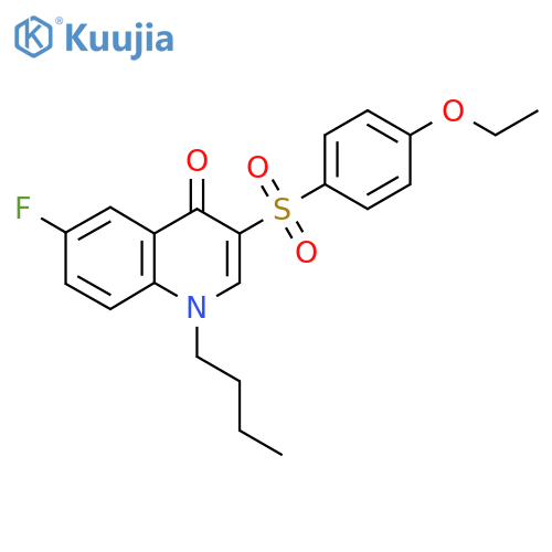 1-butyl-3-(4-ethoxybenzenesulfonyl)-6-fluoro-1,4-dihydroquinolin-4-one structure