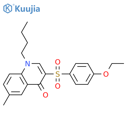 1-butyl-3-(4-ethoxybenzenesulfonyl)-6-methyl-1,4-dihydroquinolin-4-one structure
