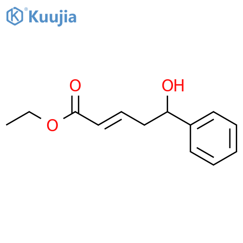 2-Pentenoic acid, 5-hydroxy-5-phenyl-, ethyl ester structure