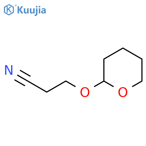 PROPANENITRILE, 3-[(TETRAHYDRO-2H-PYRAN-2-YL)OXY]- structure