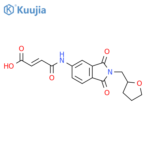 4-2,3-Dihydro-1,3-dioxo-2-(tetrahydro-2-furanyl)methyl-1H-isoindol-5-ylamino-4-oxo-2-butenoic Acid structure