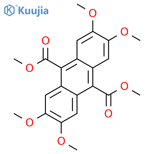 9,10-Anthracenedicarboxylic acid, 2,3,6,7-tetramethoxy-, dimethyl ester structure