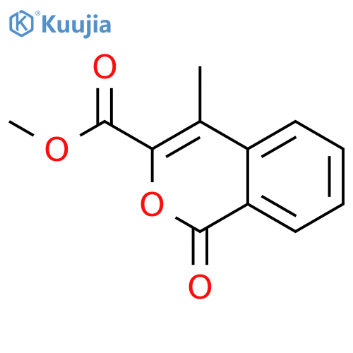 1H-2-Benzopyran-3-carboxylic acid, 4-methyl-1-oxo-, methyl ester structure