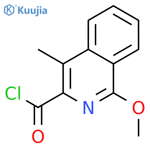 3-Isoquinolinecarbonyl chloride, 1-methoxy-4-methyl- structure