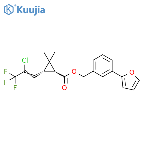 Cyclopropanecarboxylic acid,3-(2-chloro-3,3,3-trifluoro-1-propenyl)-2,2-dimethyl-,[3-(2-furanyl)phenyl]methyl ester, cis- structure
