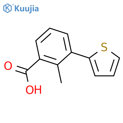 Benzoic acid, 2-methyl-3-(2-thienyl)- structure