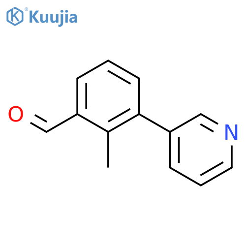 Benzaldehyde, 2-methyl-3-(3-pyridinyl)- structure