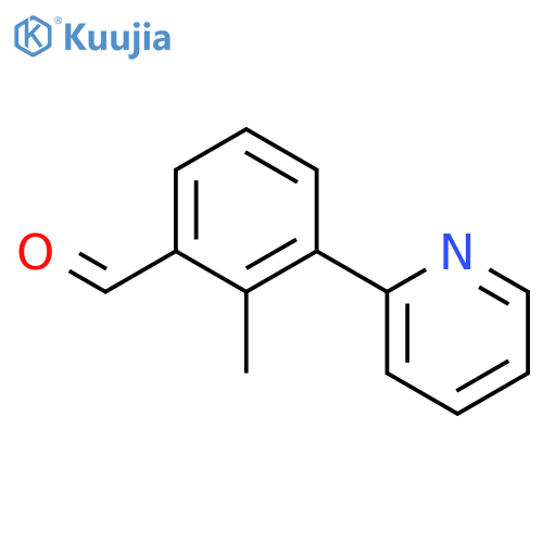 Benzaldehyde, 2-methyl-3-(2-pyridinyl)- structure