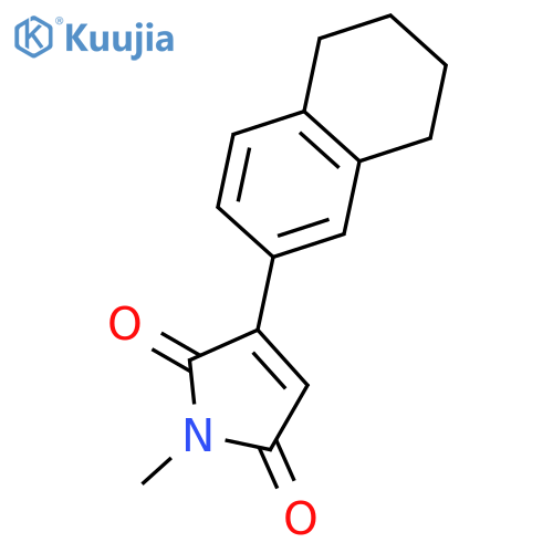 1H-Pyrrole-2,5-dione, 1-methyl-3-(5,6,7,8-tetrahydro-2-naphthalenyl)- structure