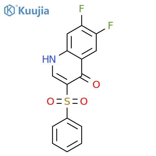 6,7-Difluoro-3-(phenylsulfonyl)quinolin-4(1H)-one structure