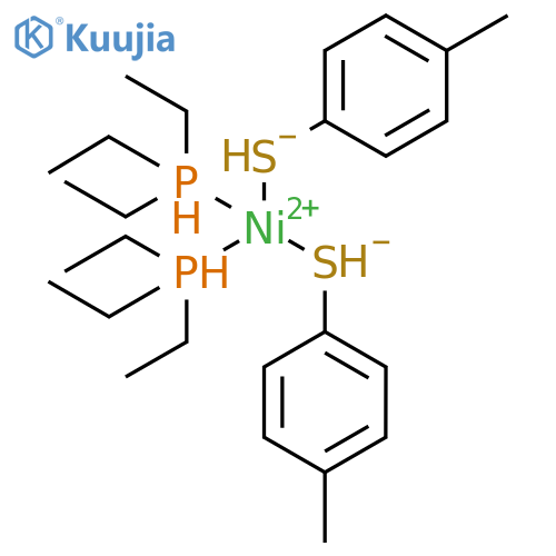 Nickel, bis(4-methylbenzenethiolato)bis(triethylphosphine)- structure