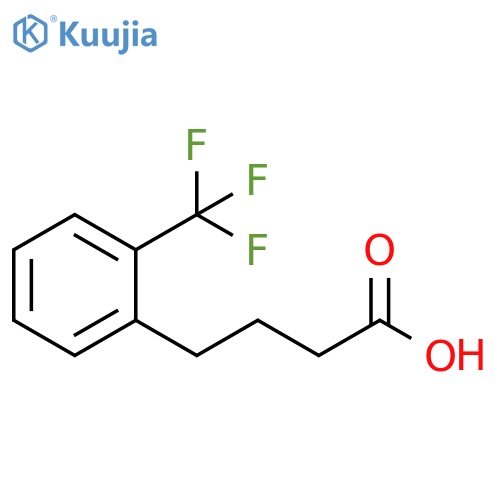 2-(Trifluoromethyl)-benzenebutanoic acid structure