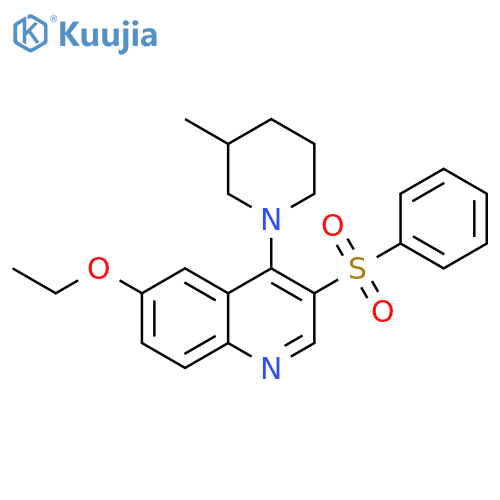 3-(benzenesulfonyl)-6-ethoxy-4-(3-methylpiperidin-1-yl)quinoline structure