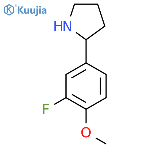 2-(3-Fluoro-4-methoxyphenyl)pyrrolidine structure