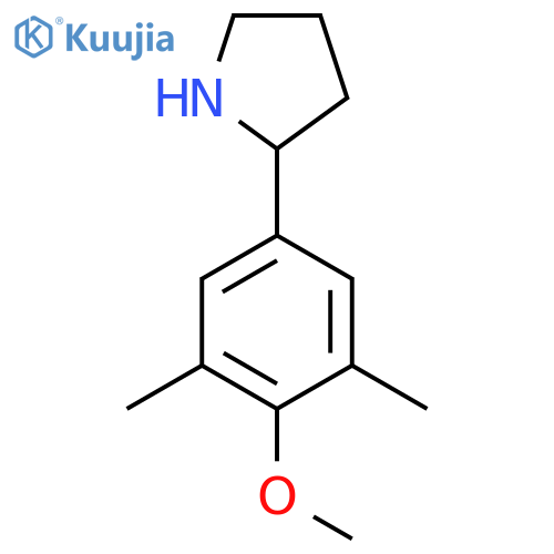 2-(4-methoxy-3,5-dimethylphenyl)pyrrolidine structure